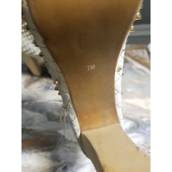 Jeffrey Campbell Lita Q Gold Studded Bootie Shoe Women's Size 7M - Picture 7 of 9